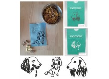 Stickdatei - Langhaar Dackel Silhouette